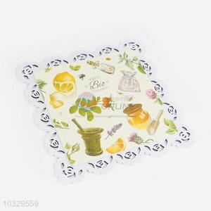 Made In China Wholesale Flowers Printed Pattern Coffee Cup Table Mat