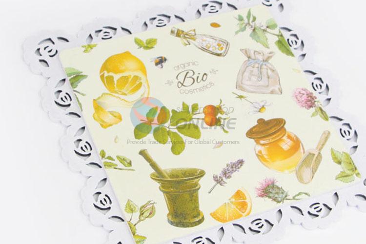 Made In China Wholesale Flowers Printed Pattern Coffee Cup Table Mat