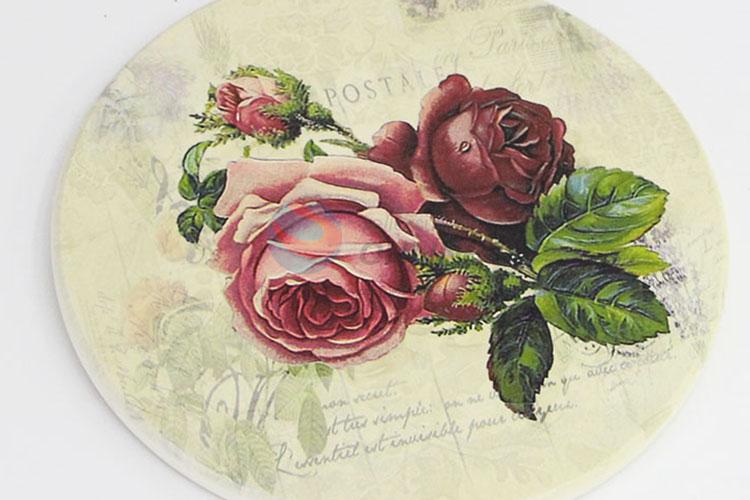 New Style Table Mat flower Flowers Printing Cup Mat