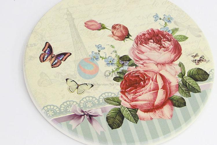 Fashion Style Flowers Printed Pattern Coffee Cup Table Mat