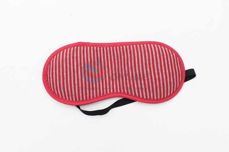 Red Strip Pattern Eyeshade or Eyemask for Airline and Hotel