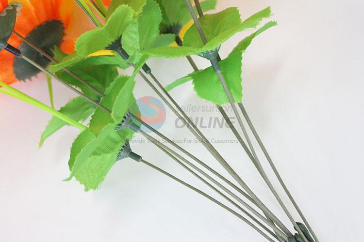 Artificial Cloth Sunflower Wedding Flower Cheap Wholesale