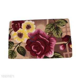 Fashion Style Flower Printed Door Mat