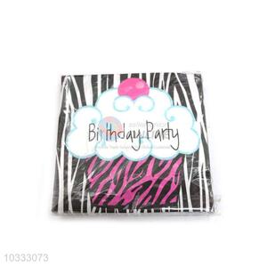 Wholesale Supplies Happy Birthday Square Paper Towel for Sale