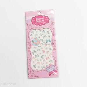 Top quality low price fashion colorful flowers&butterflies nail sticker