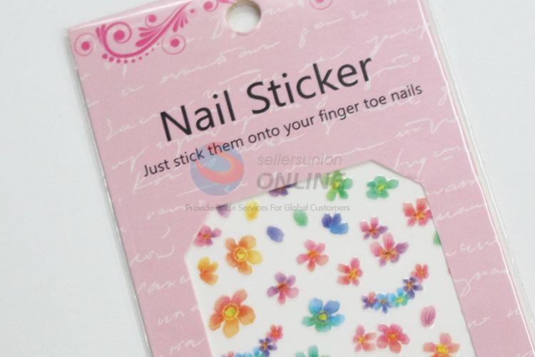 Cheap cute flowers nail sticker