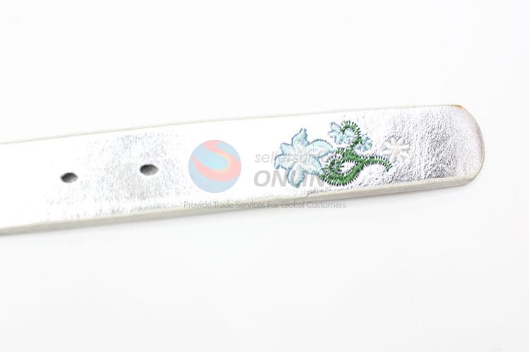 New 105cm PU Embroidered Belt