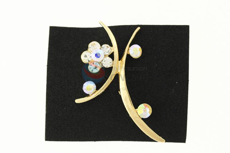 Popular design low price flower brooch