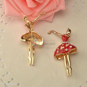 Good quality high sales dancing ballet girl shaped brooch