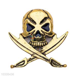 Lovely design custom skull shaped brooch