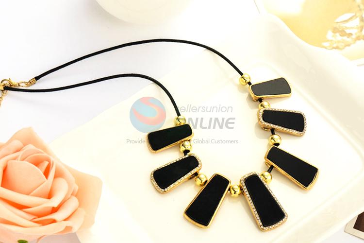 High sales promotional black bar necklace