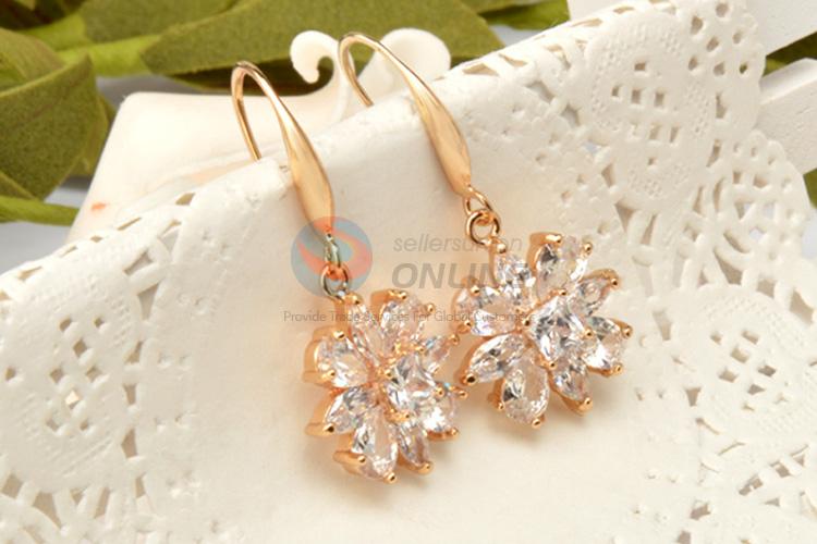 Factory promotional customized flower earrings