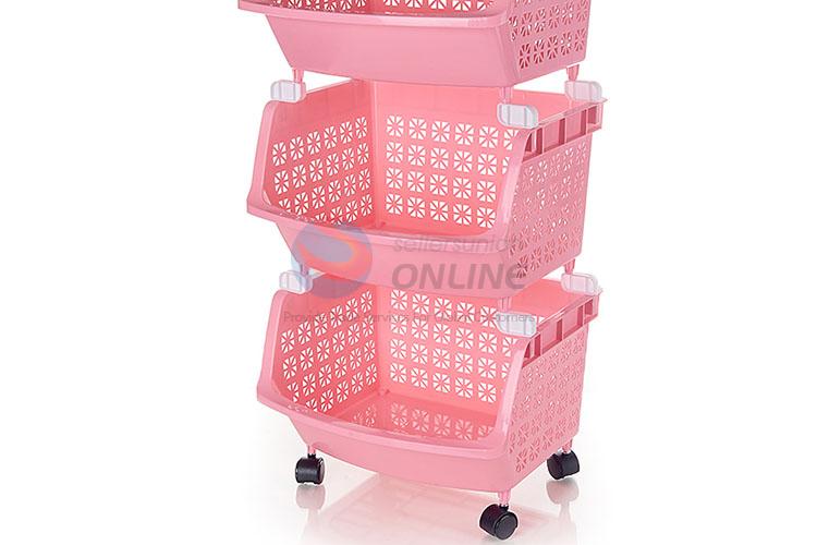 Household Multifunction Three Layers Storage Holders With Wheels