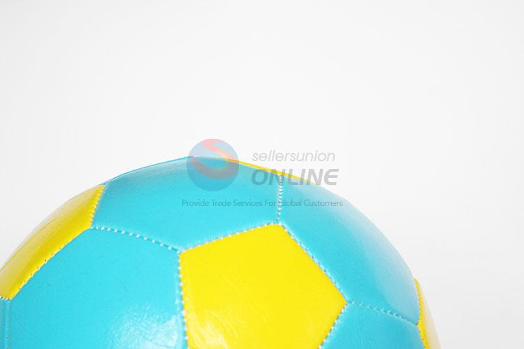 New Yellow Blue Color PU Leather Traning Soccer