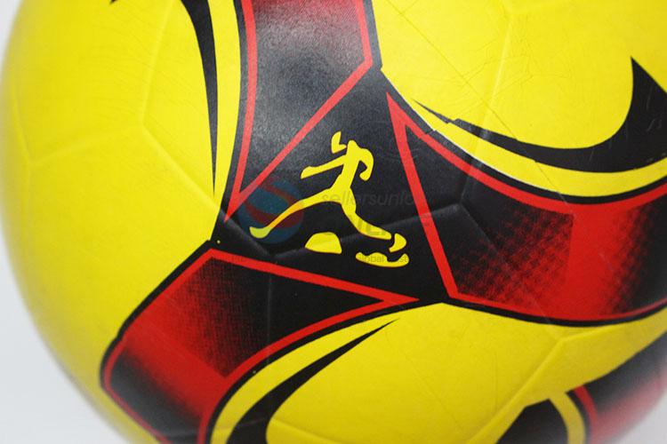 High Quality Printed PVC Split Leather Traning Soccer