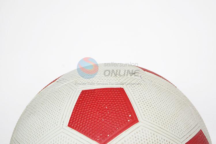 White Red Color Outdoor Sports PU Leather Traning Soccer