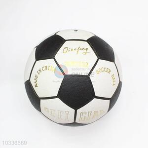 Gold Letter Design PVC Split Leather Traning Match Soccer