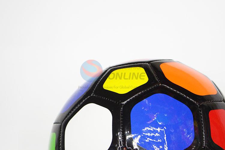 Multicolor Fashion PVC Split Leather Soccer Ball Football