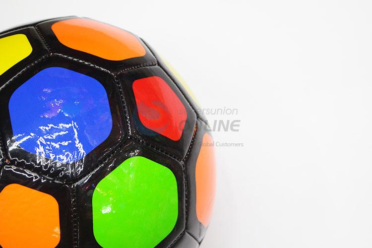 Multicolor Fashion PVC Split Leather Soccer Ball Football