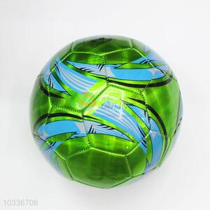 Shining Green Color PVC Soccer Ball Football