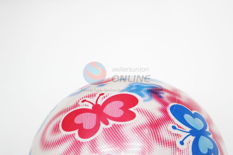 Butterfly Pattern White PVC Inflatable Ball