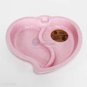 Latest Design Heart Shaped Plastic Fruit Plate