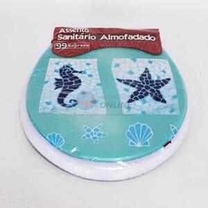 Cute seahorse&starfish printed <em>toilet</em> <em>seat</em>