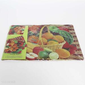 Wholesale low price fruit pattern placemat