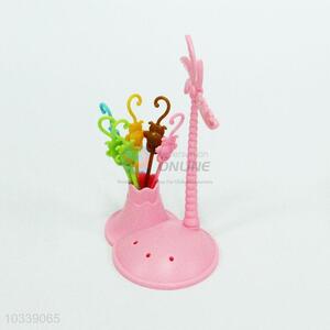 Creative Gift Coconut Tree Monkey Shaped Fruit Toothpicks