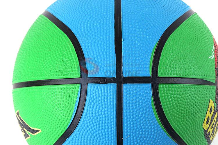 Cheap hign quality double printed rubber basketball