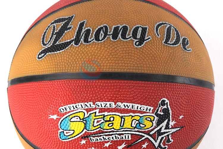 New arrival size 7 durable rubber basketball