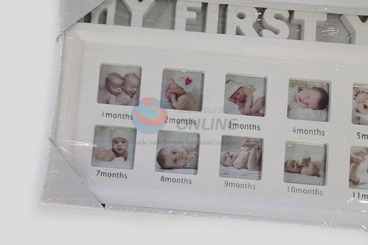 New Useful 1 Set Infant Baby One Year Grown Picture Frame