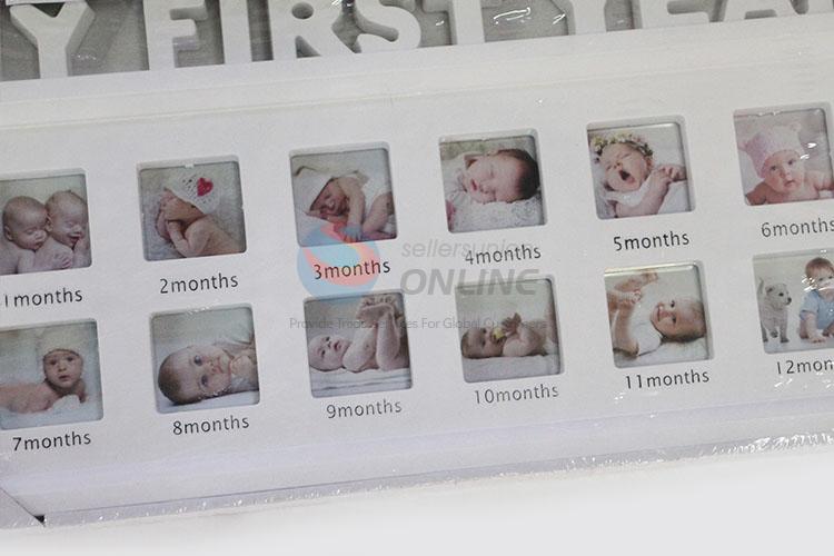 New Useful 1 Set Infant Baby One Year Grown Picture Frame