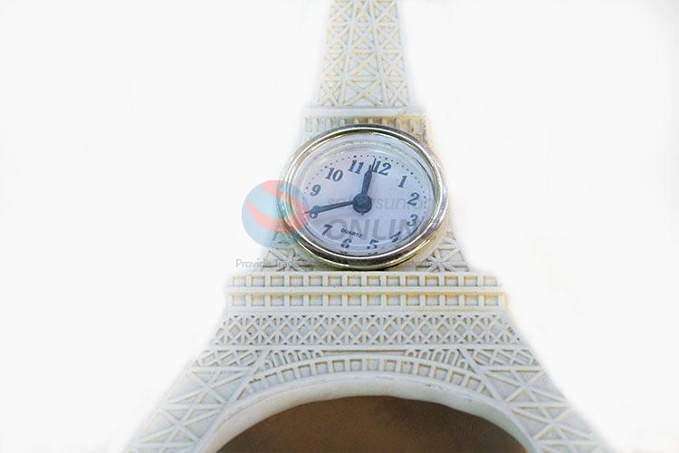 Cute design Eiffel Tower modelling craft clock