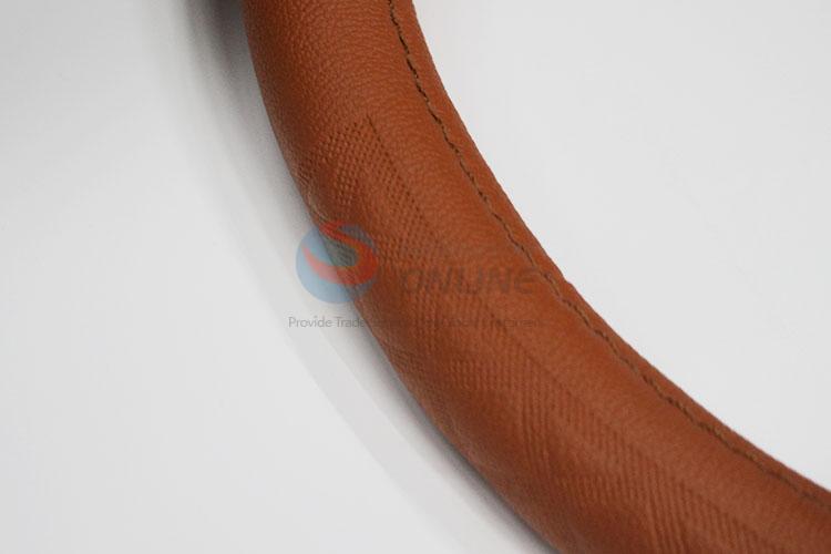 Hot sale heated universal pu leather car steering wheel cover