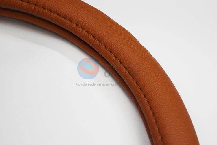 Hot sale heated universal pu leather car steering wheel cover