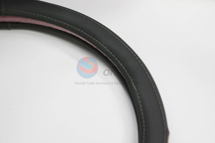 Wholesale designer pu leather steering wheel cover