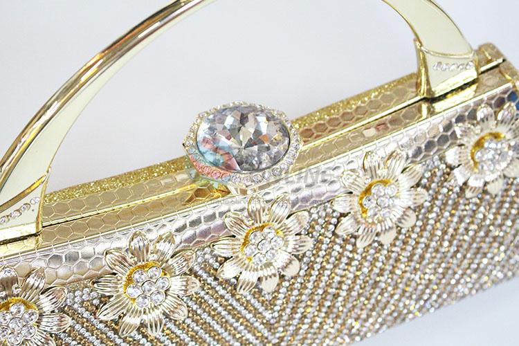 Fancy crystal clutch bag women evening handbag