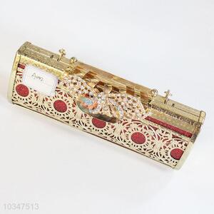 Ladies carven flower party evening clutch bags