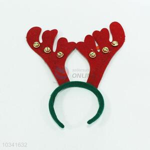 Red deer horn hair hoop for christmas