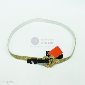 Factory supply lady belt with peace symbol printing