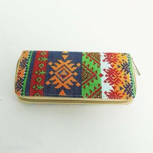 Vintage bohemia style canvas purse for women