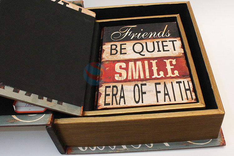 Modern design vintage book storage box_3 pcs