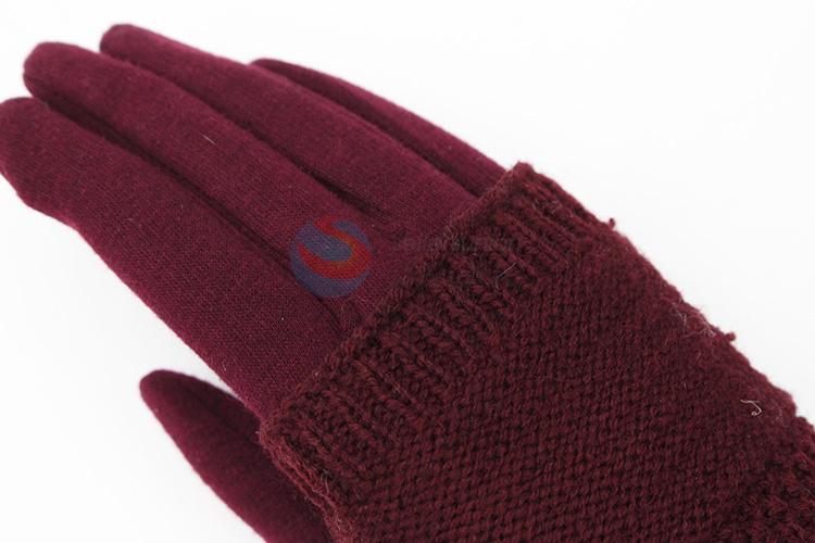 High sales promotional women winter warm gloves