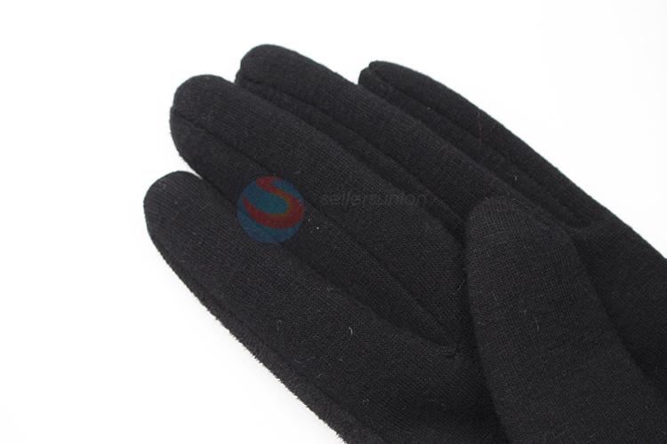 Factory sales cheapest women winter warm black lace gloves