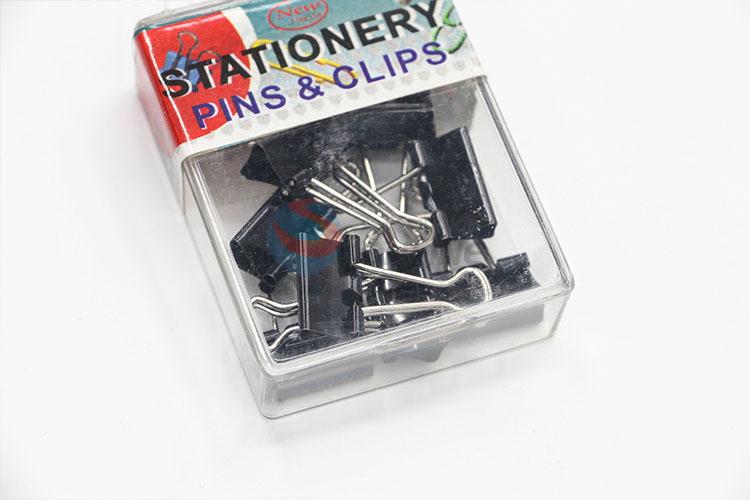 Very Popular Office Stationery 7pcs Black Binder Clips