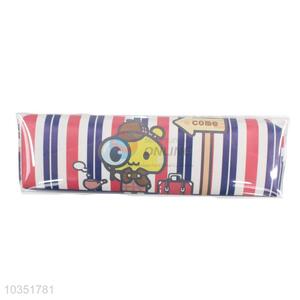 New Trendy Cartoon Printed Pu Pencil Bag