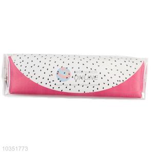 Low Price Trendy Fruit Printed Pu Pencil Bag