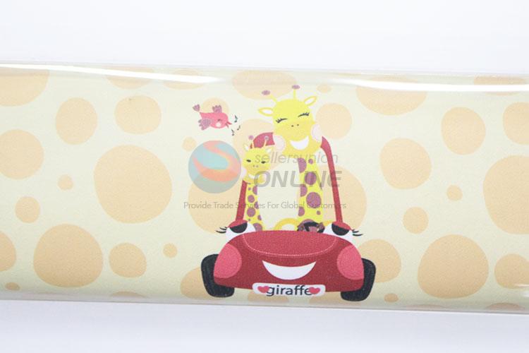 Wholesale Custom Cheap Giraffe Printed Pu Pencil Bag