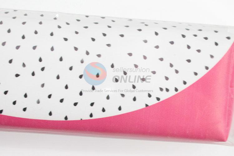 Low Price Trendy Fruit Printed Pu Pencil Bag